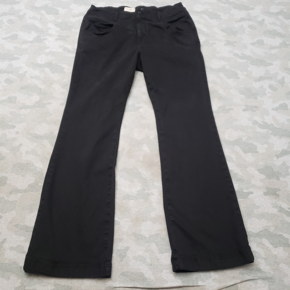 Pilcro Jeans Womens 31 Black Bootcut Stretch Denim High Rise Minimalist